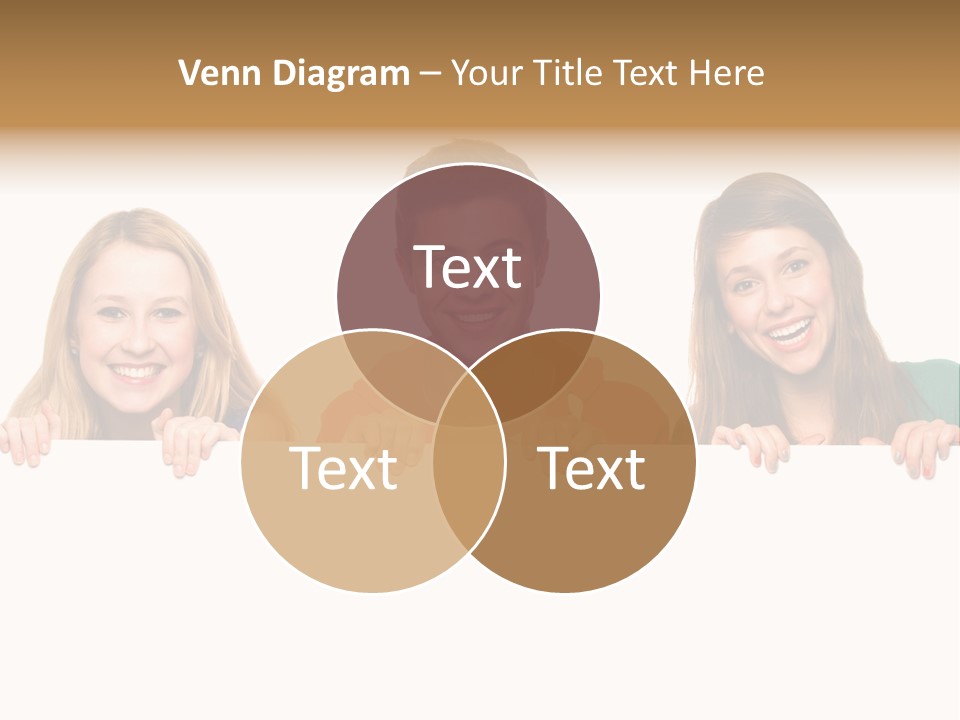 Group Billboard Holding PowerPoint Template