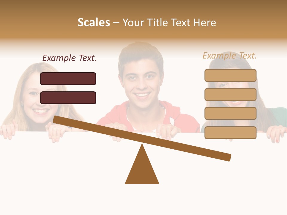 Group Billboard Holding PowerPoint Template