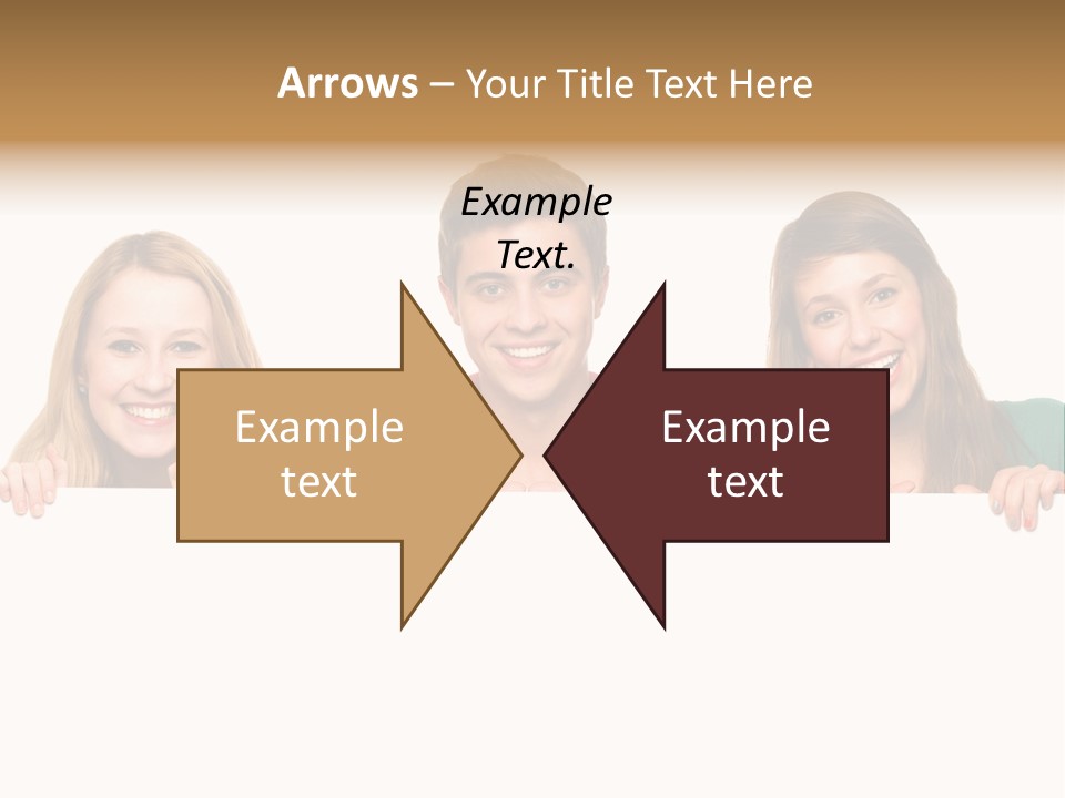 Group Billboard Holding PowerPoint Template