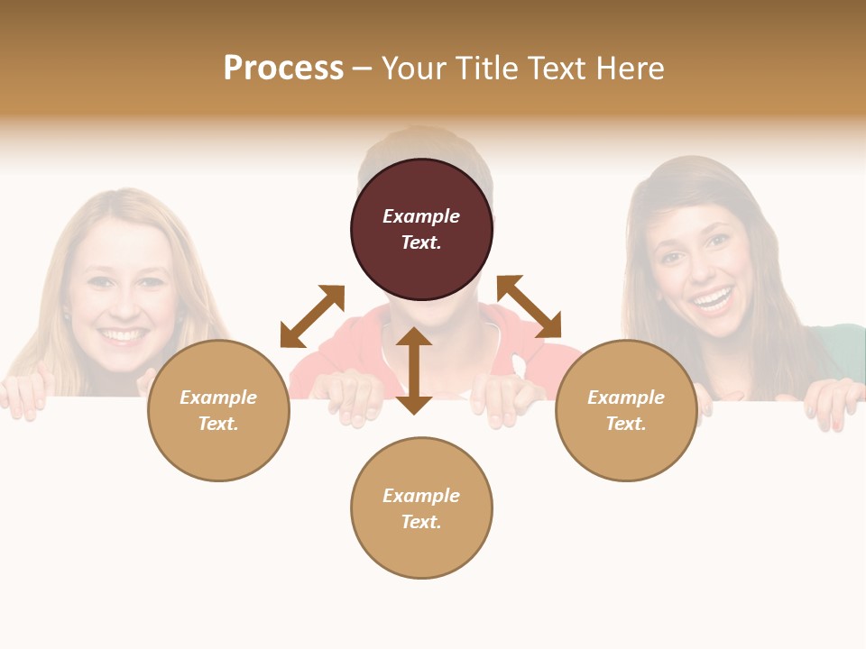 Group Billboard Holding PowerPoint Template