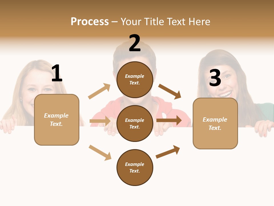 Group Billboard Holding PowerPoint Template