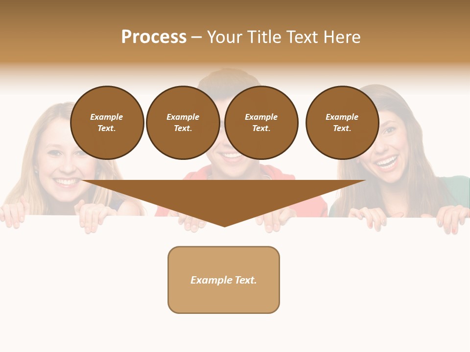 Group Billboard Holding PowerPoint Template