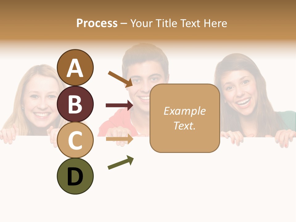 Group Billboard Holding PowerPoint Template