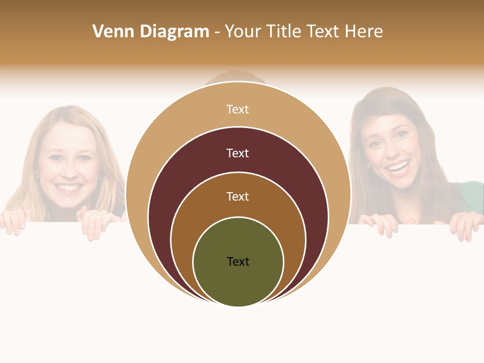 Group Billboard Holding PowerPoint Template