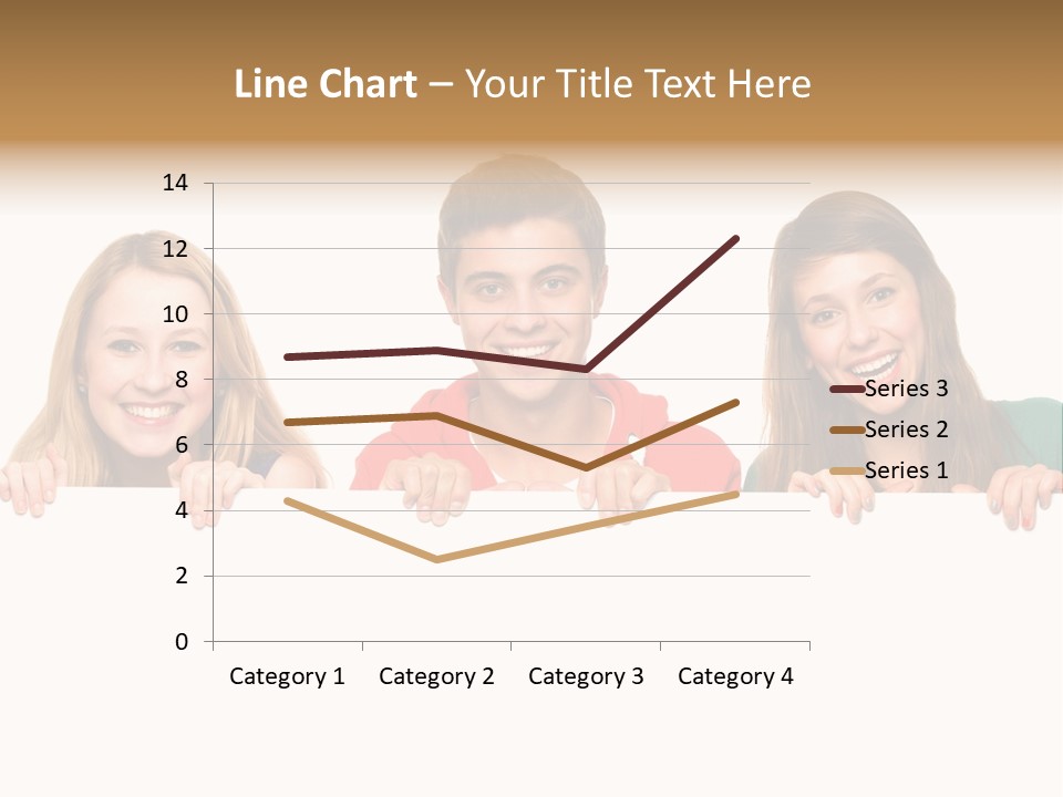 Group Billboard Holding PowerPoint Template