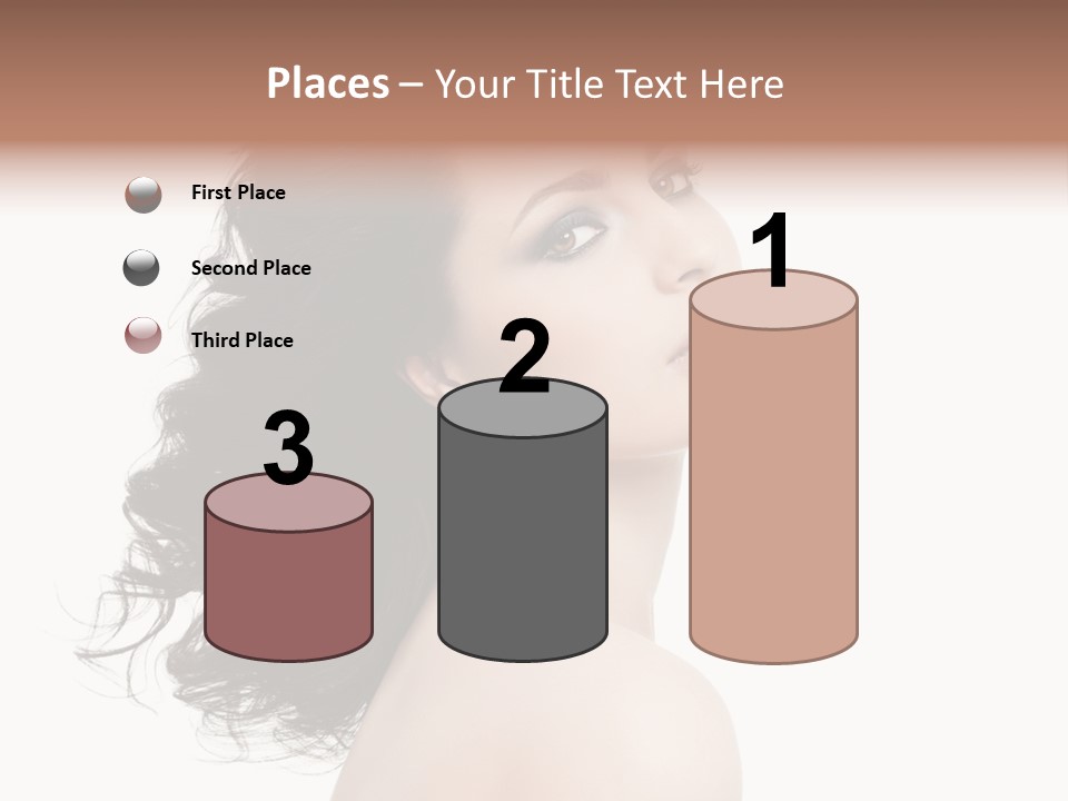 Adult Model Portrait PowerPoint Template