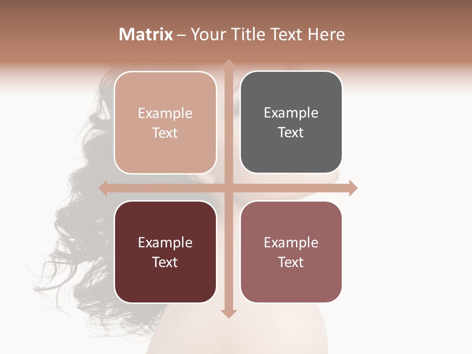 Adult Model Portrait PowerPoint Template