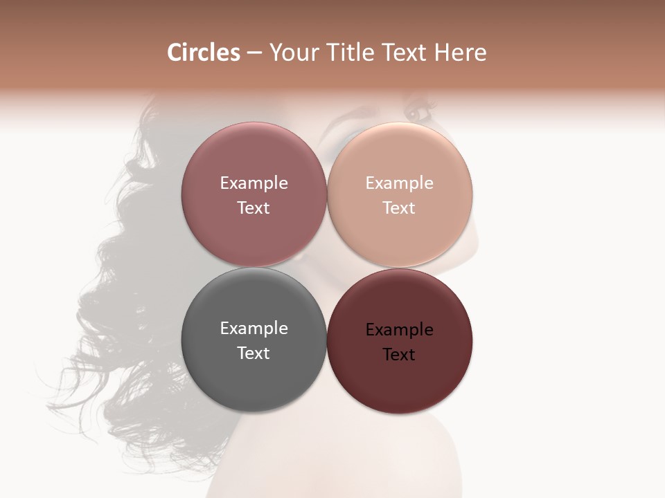 Adult Model Portrait PowerPoint Template