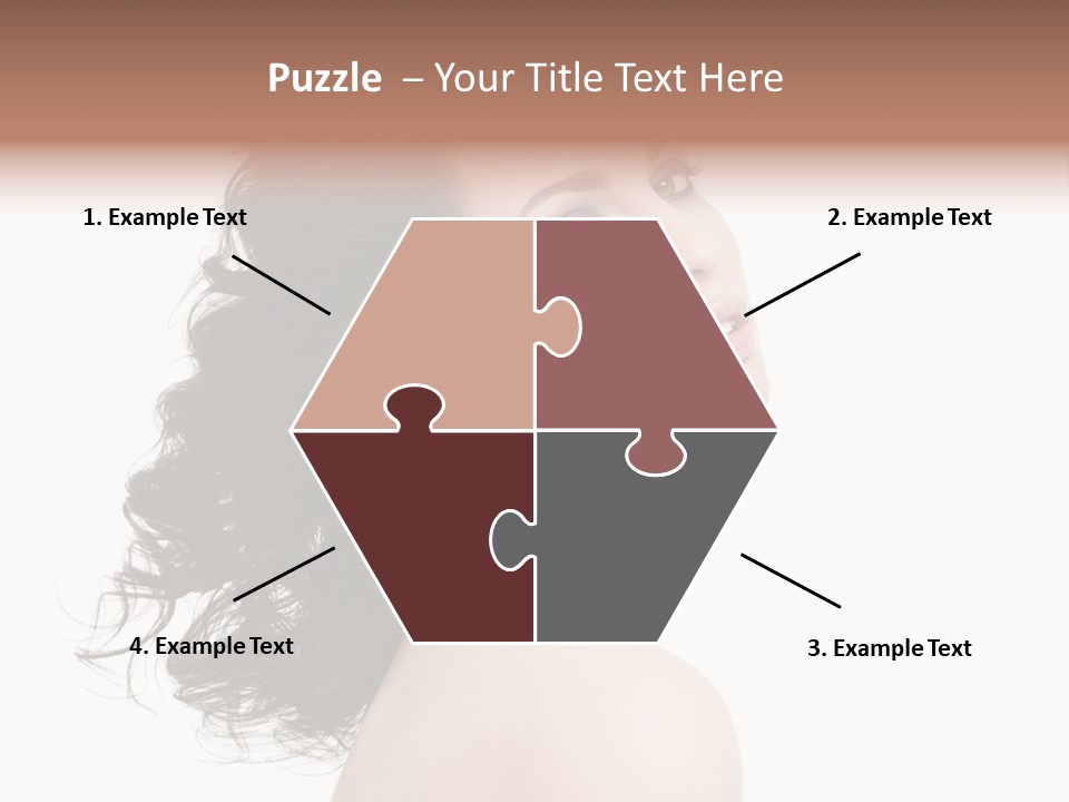 Adult Model Portrait PowerPoint Template