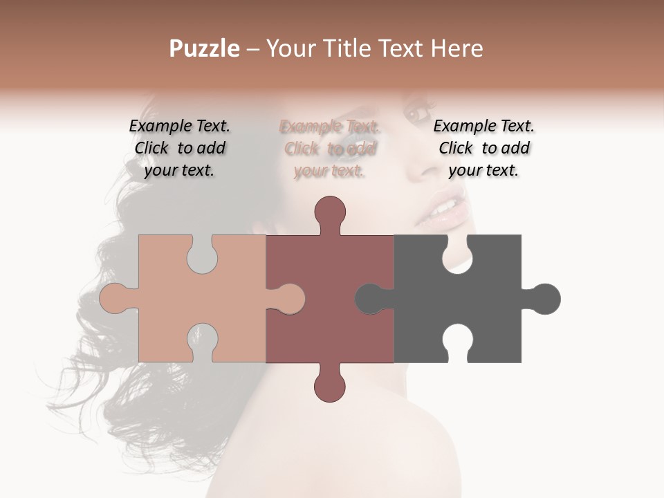 Adult Model Portrait PowerPoint Template