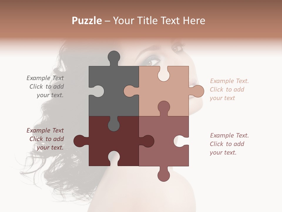 Adult Model Portrait PowerPoint Template