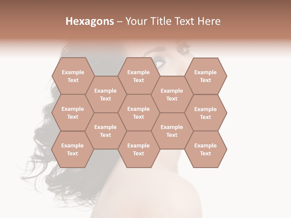 Adult Model Portrait PowerPoint Template