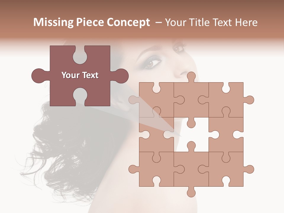 Adult Model Portrait PowerPoint Template