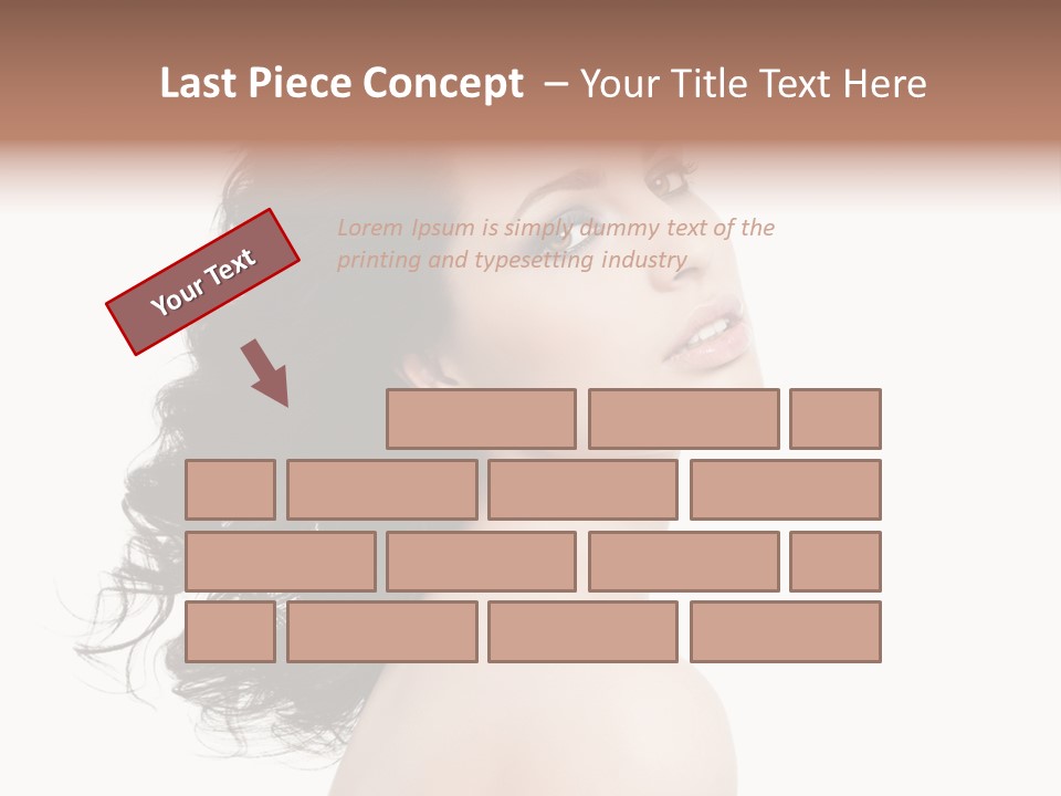 Adult Model Portrait PowerPoint Template