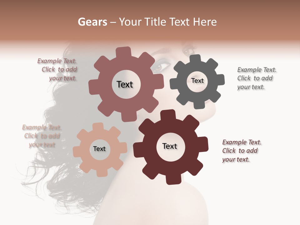 Adult Model Portrait PowerPoint Template