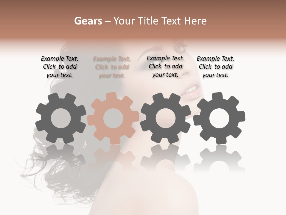 Adult Model Portrait PowerPoint Template