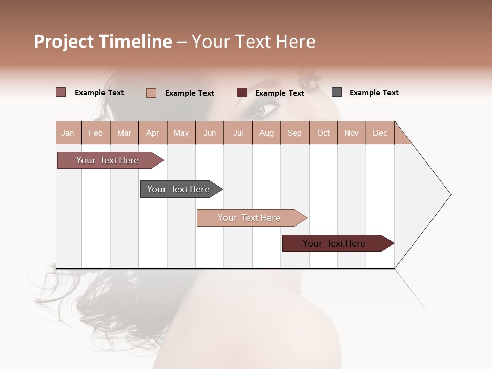 Adult Model Portrait PowerPoint Template