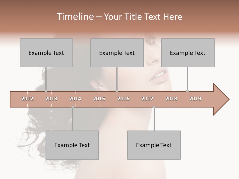 Adult Model Portrait PowerPoint Template