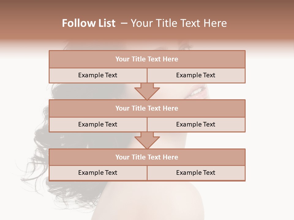 Adult Model Portrait PowerPoint Template