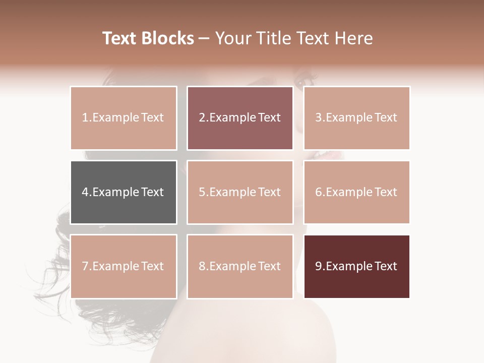 Adult Model Portrait PowerPoint Template