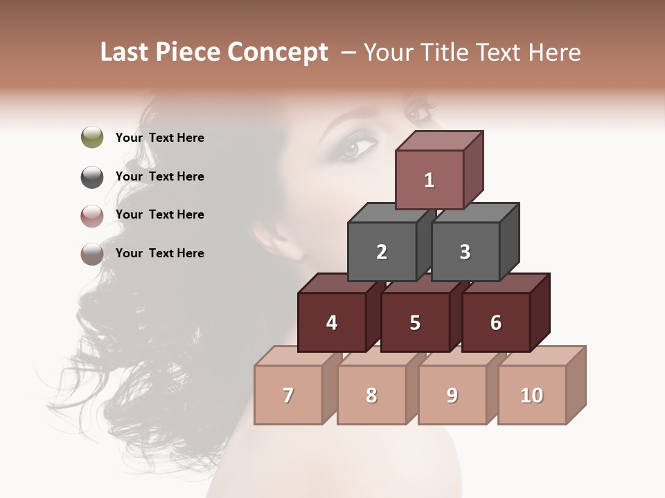 Adult Model Portrait PowerPoint Template