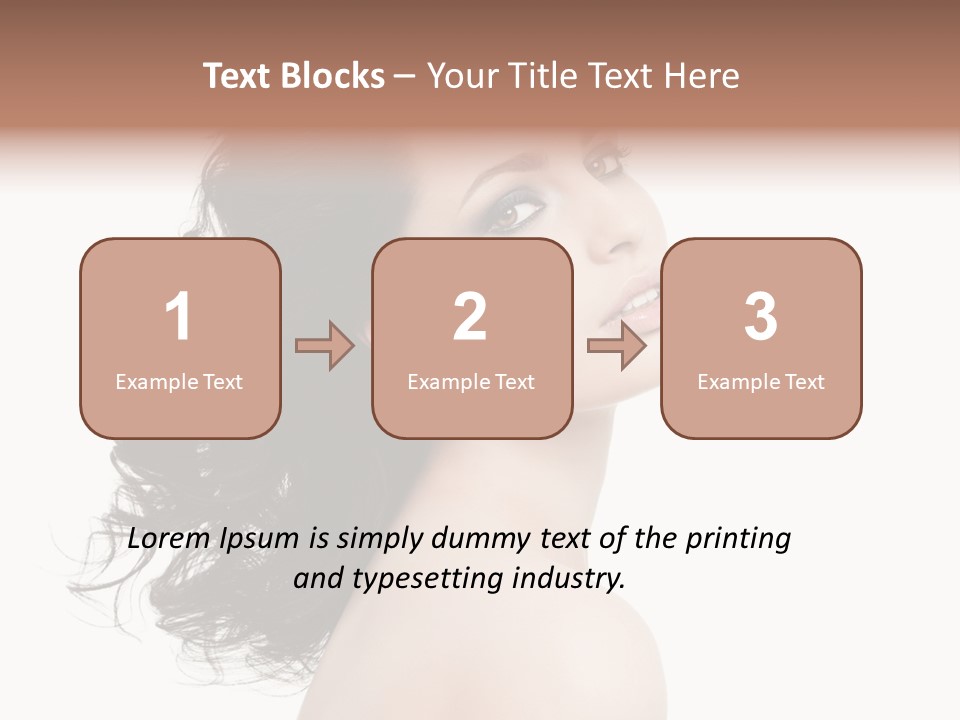 Adult Model Portrait PowerPoint Template