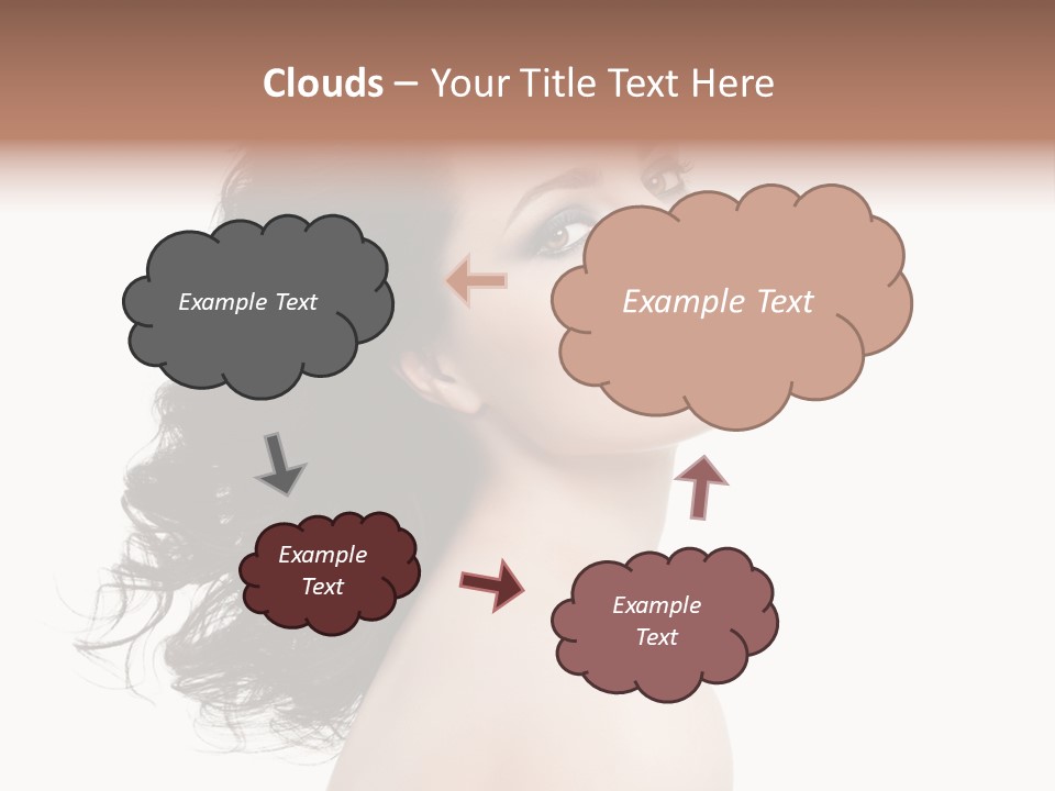 Adult Model Portrait PowerPoint Template