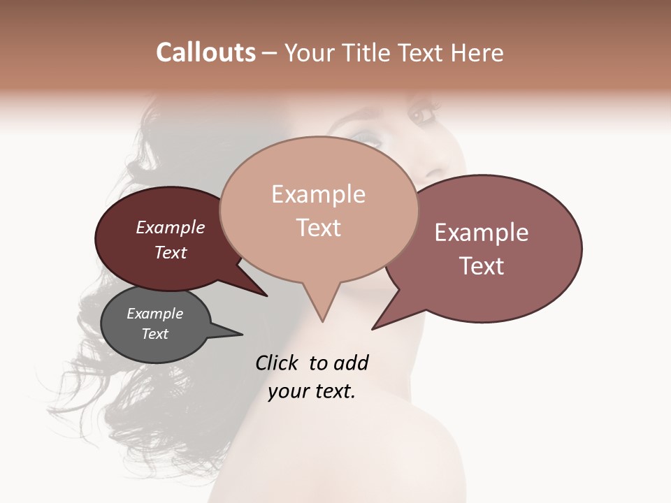 Adult Model Portrait PowerPoint Template