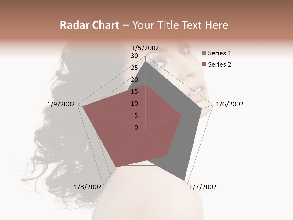 Adult Model Portrait PowerPoint Template