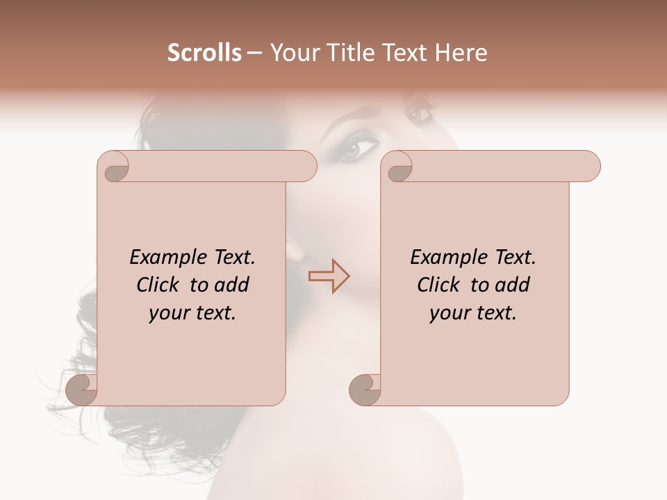 Adult Model Portrait PowerPoint Template