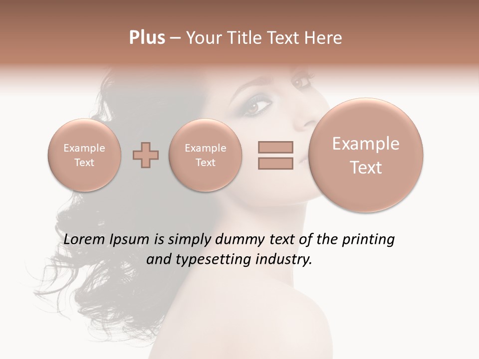 Adult Model Portrait PowerPoint Template