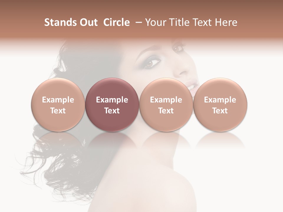 Adult Model Portrait PowerPoint Template
