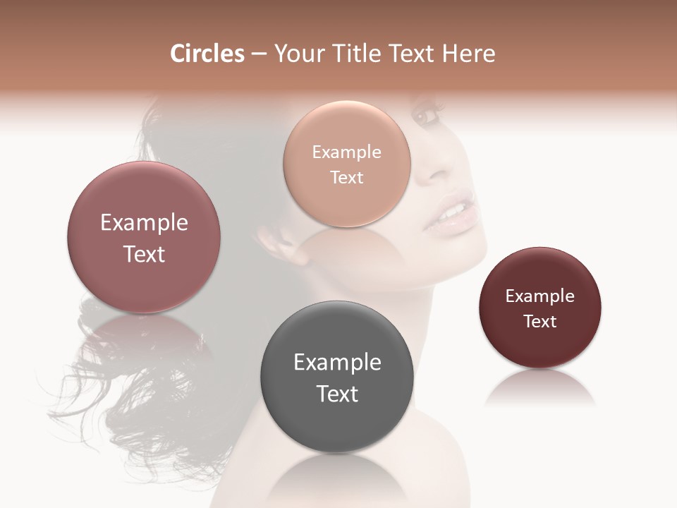 Adult Model Portrait PowerPoint Template
