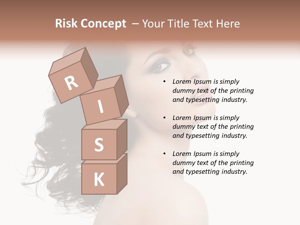 Adult Model Portrait PowerPoint Template