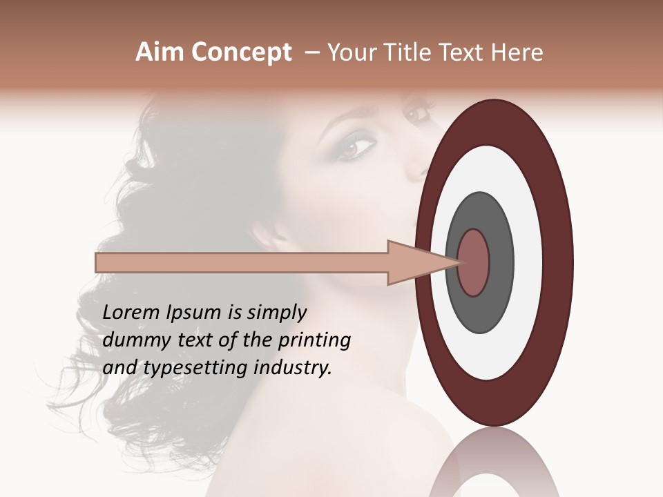 Adult Model Portrait PowerPoint Template