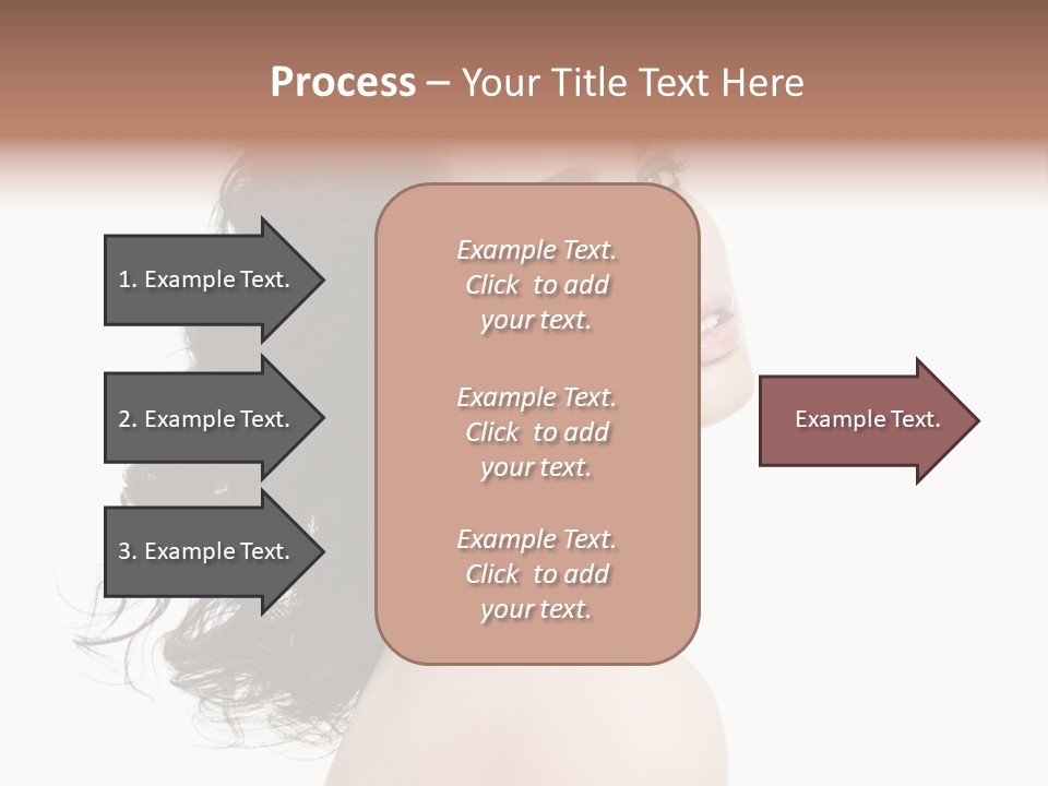 Adult Model Portrait PowerPoint Template