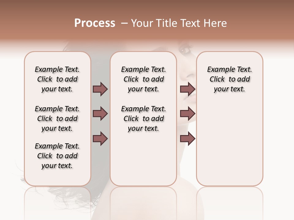 Adult Model Portrait PowerPoint Template