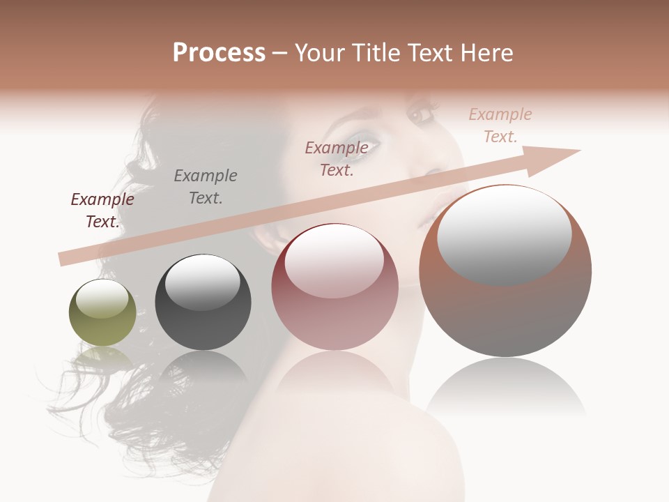 Adult Model Portrait PowerPoint Template