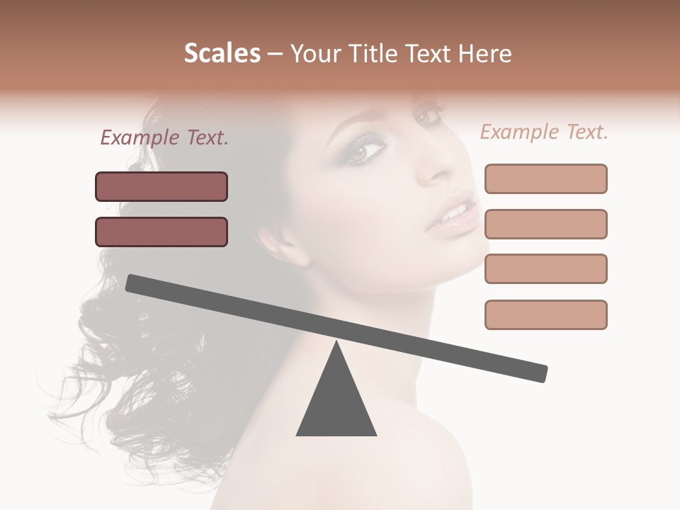 Adult Model Portrait PowerPoint Template