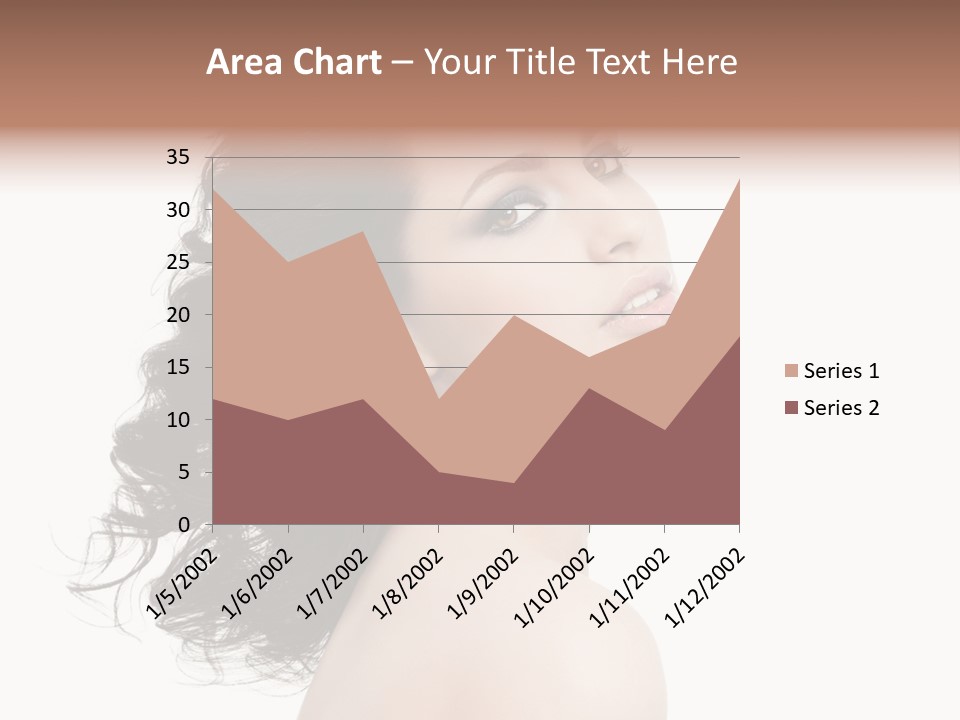 Adult Model Portrait PowerPoint Template