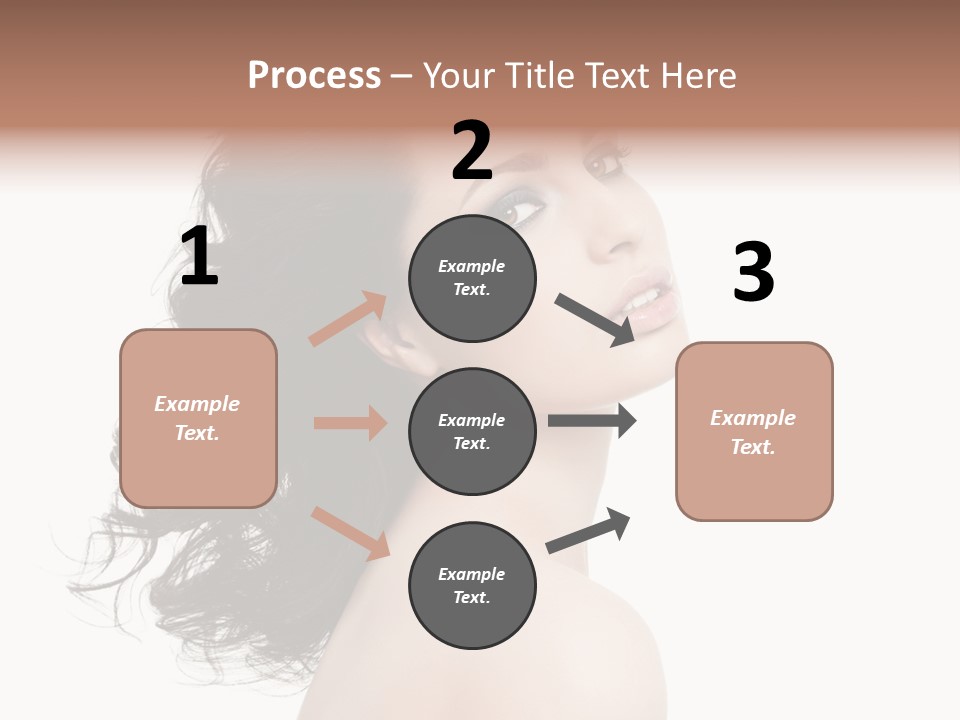 Adult Model Portrait PowerPoint Template