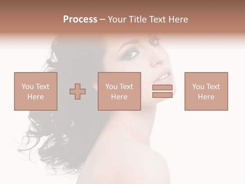 Adult Model Portrait PowerPoint Template