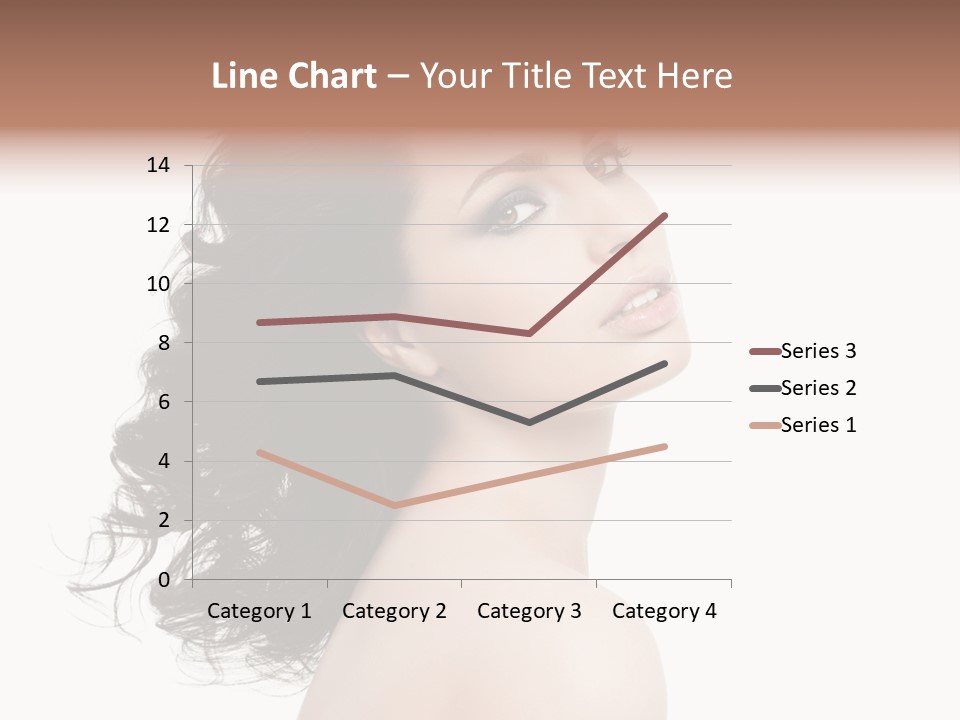 Adult Model Portrait PowerPoint Template