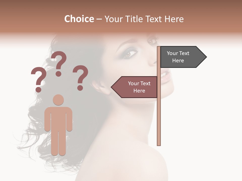 Adult Model Portrait PowerPoint Template