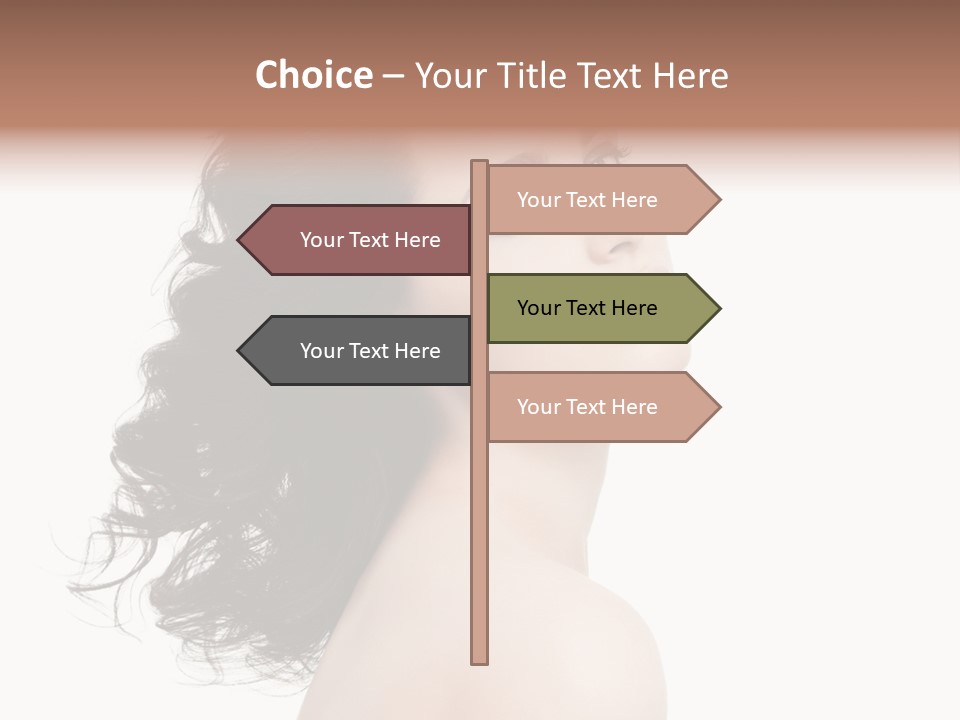 Adult Model Portrait PowerPoint Template