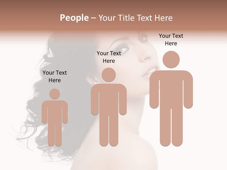 Adult Model Portrait PowerPoint Template