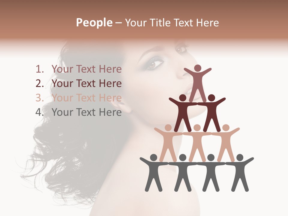 Adult Model Portrait PowerPoint Template