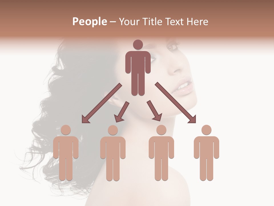Adult Model Portrait PowerPoint Template