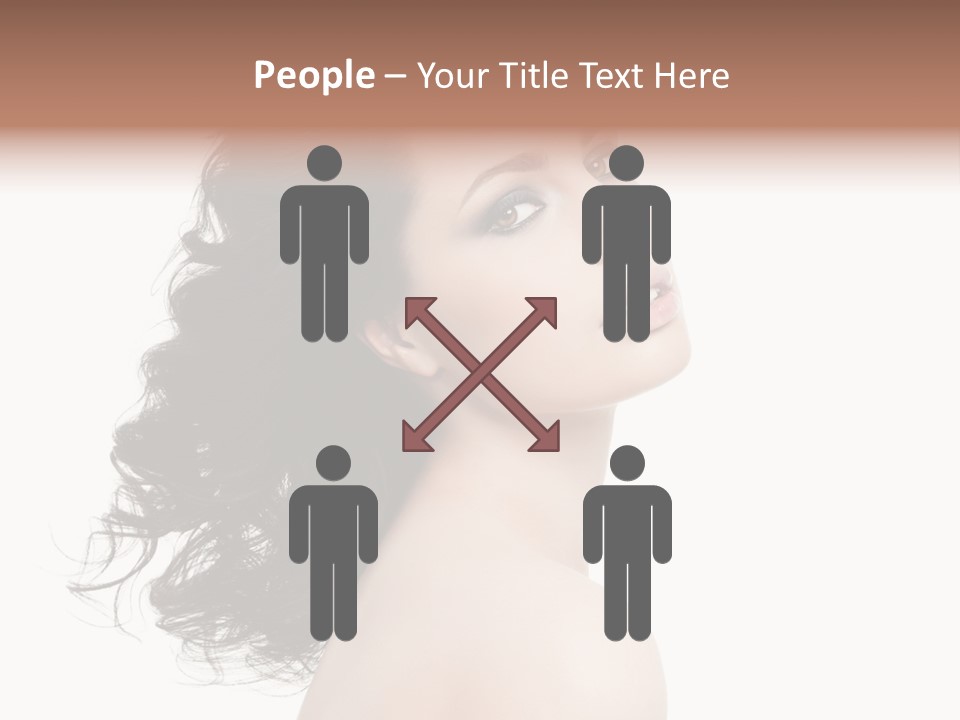 Adult Model Portrait PowerPoint Template