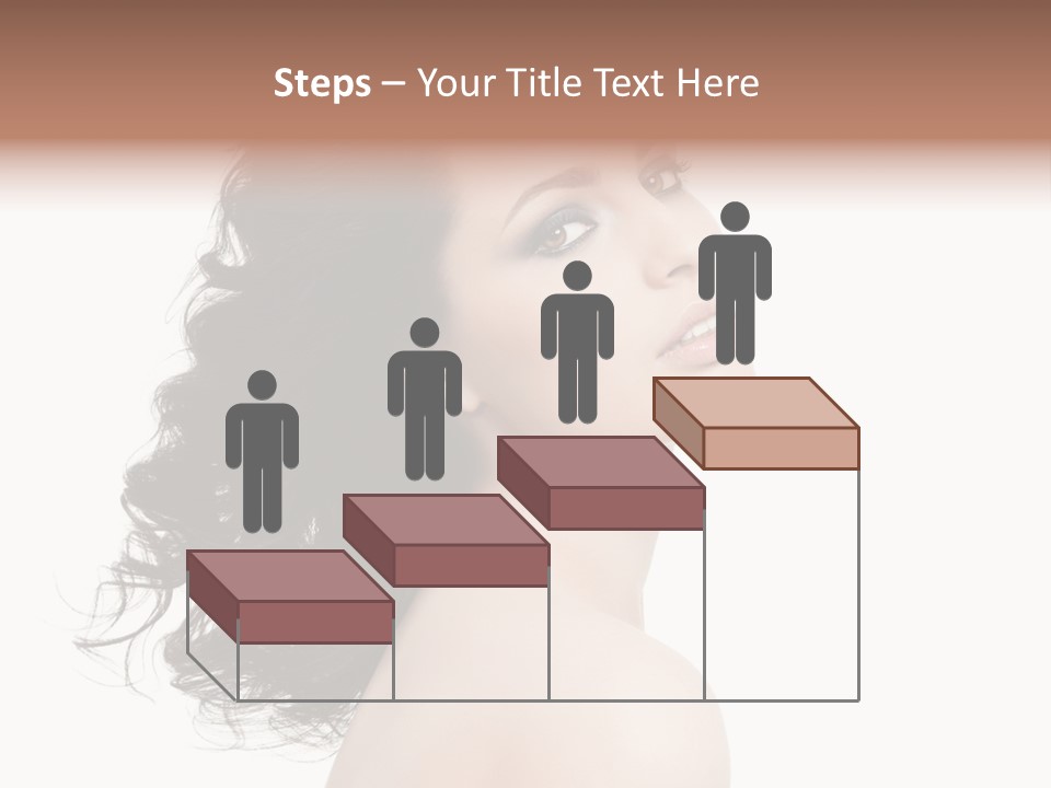 Adult Model Portrait PowerPoint Template